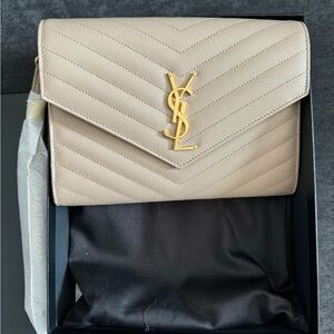 YSL Cassandre Matelassé Flap Pouch- NWT